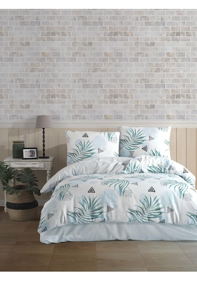 Palm Çift Kişilik Nevresim Takımı Yeşil