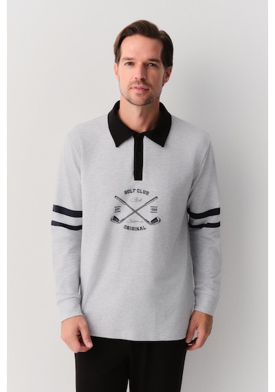 Suwen Tiger Erkek Spor Takımı Sh26317660s051 Gri Melanj