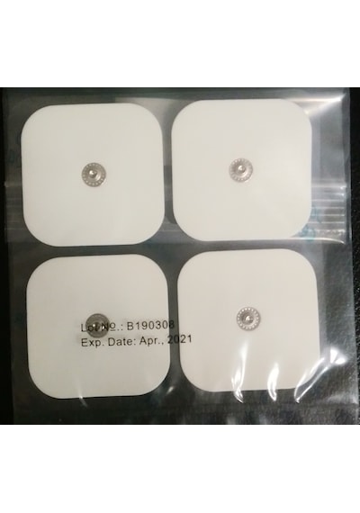 Çıtçıtlı Elektrot Pedi 5 x 5 Cm. 1 Pakette 4 Adet