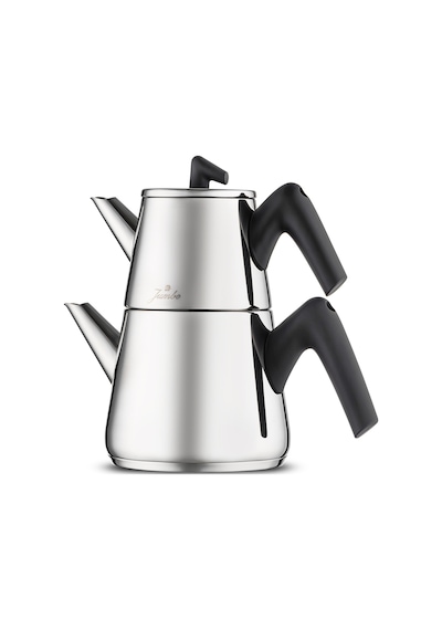 Jumbo Ground Midi Steel Çaydanlık Siyah