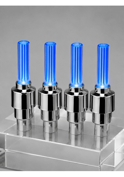 4'lü Araç Sibop Led Işığı Otomatik Açılan Lastik Işığı Seti 0