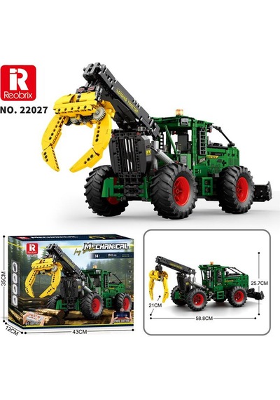 Reobrix Technic 22027 Kütük Taşıyıcı Log Skidder Kumanda&motorlu Yaratıcı Yapı Blok Seti Building Blocks - 1741 Parça