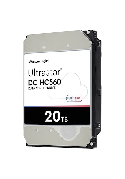 WD Ultrastar HC560 0F38785 WUH722020BLE6L4 3.5" 20 TB 7200 RPM 512 MB SATA 3 HDD