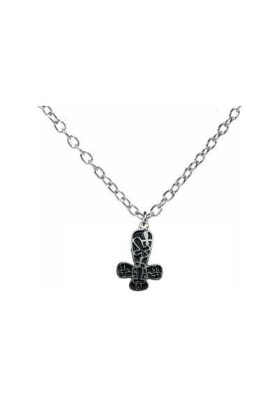 İç İçe Haç Figürlü Kolye 60 Cm Zincirli, Gotik & Unisex Takı Çok renkli