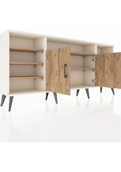 Arges Konsol 8 Raflı 2 Kapaklı 176x30x83 Aytaşı-çam/çam Çam/çam Arges Konsol 8 Raflı 2 Kapaklı 176x30x83 Aytaşı-çam/çam Çam/çam