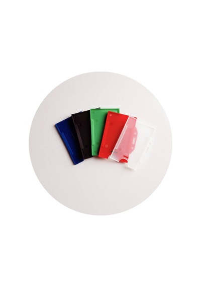 Yaka Kartı Plastik Kartlık Rengarenk Msykş 5 Li Kılıf