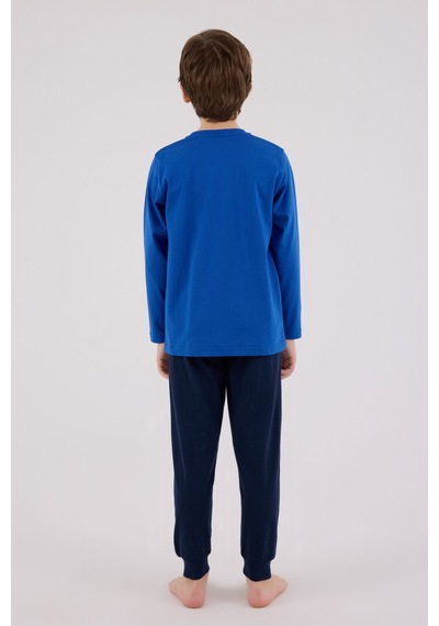 U.S. Polo Assn. U.s. Polo Assn Erkek Çocuk Mavi Pijama Takımı Us2210-c-v2