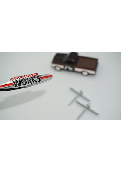 Dk Tuning Mini John Cooper Works Ön Panjur 9cm Metal Logo Arma Bagaj Arma