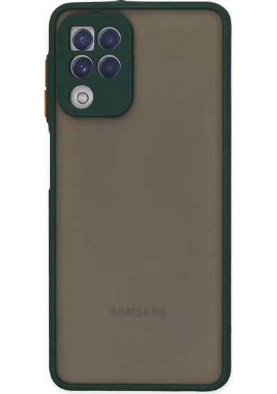 Newface Samsung Galaxy A22 Kılıf Montreal Silikon Kapak - Yeşil