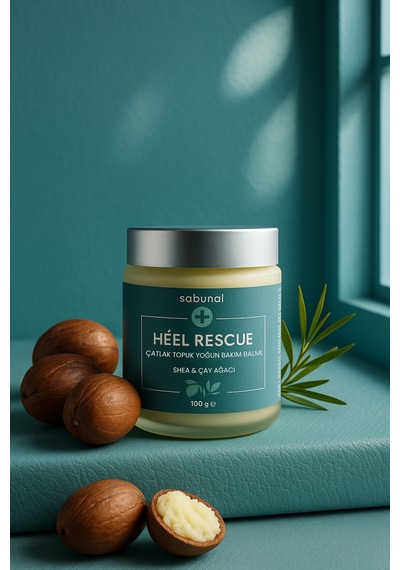 Heél Rescue Çatlak Topuk Yoğun Bakım Balmı 100 Gr, Shea & Çay Ağacı, Doğal Ayak Kremi