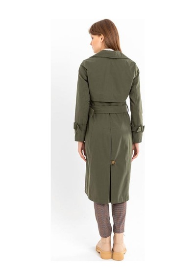 Pastelastore %100 Pamuk Gabardin Uzun 110cm Astarlı Kemerli Kadın Trençkot 1111 Haki Pastelastore %100 Pamuk Gabardin Uzun 110cm Astarlı Kemerli Kadın Trençkot 1111 Haki