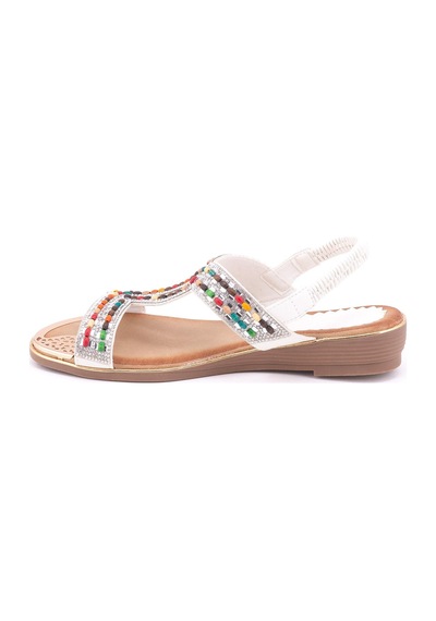 Guja 122-4 Kadın Sandalet Guj-y5-122-4010 Beyaz