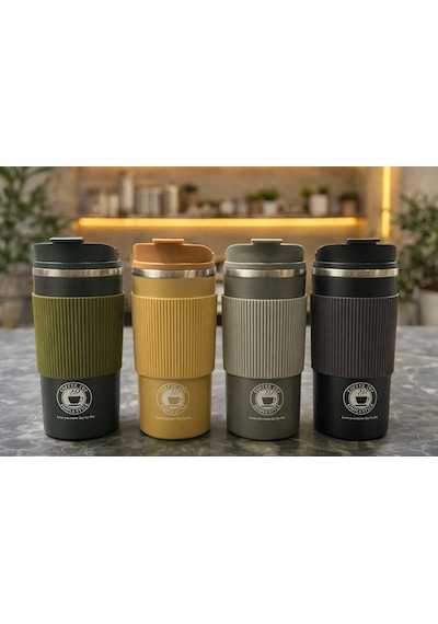 Büro Ev Ofis Hediyesi İçin 500ml Çelik Paslanmaz Termos Mug Bardak Diğer