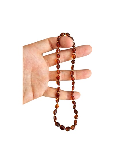 Damla Kehribar Bebek Kolyesi Lt1414