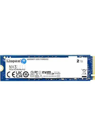 Kıngston Snv3s/2000g, Nv3, 2tb, 6000/5000, Gen4, Nvme Pcıe M.2 2280, Ssd