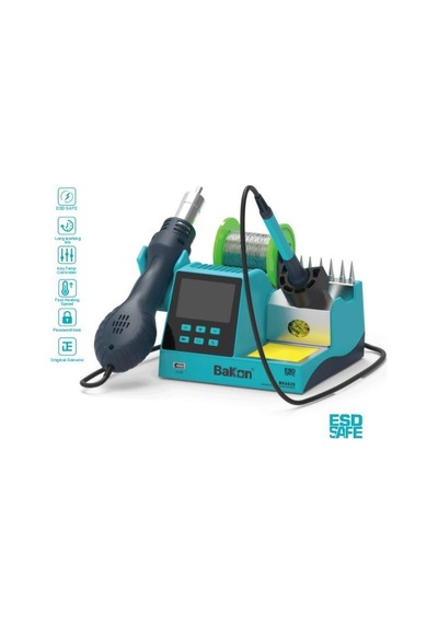 Bakon Bk602s 90w İntelligent Isı Ayarlı 2 İn 1 Havya İstasyonu