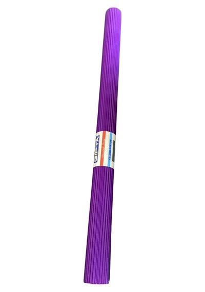 Gıpta Oluklu Karton Rulo Mor Renk Krepon Kağıt El İşi Okul Projesi İçin 50x200cm