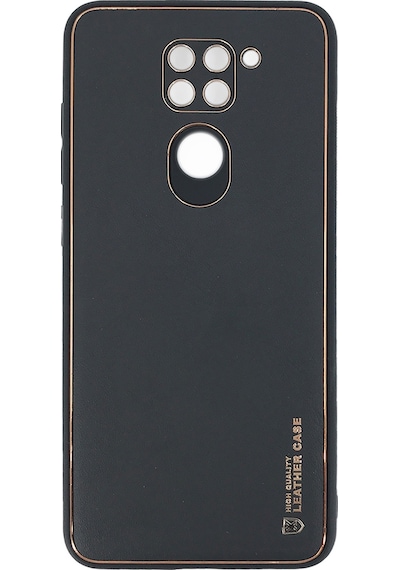Nettech Xiaomi Redmi Note 9 Uyumlu Coco Leather Seri Arka Koruma