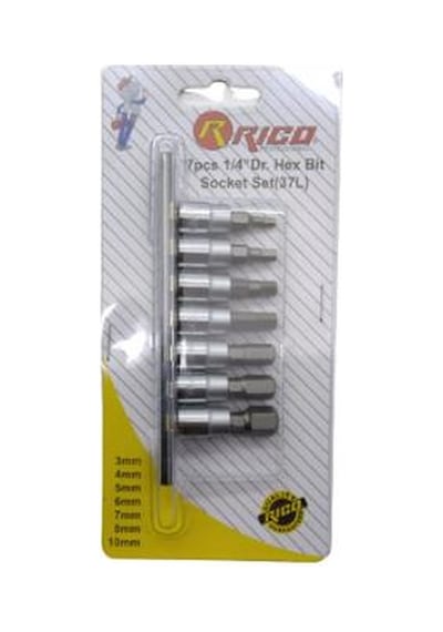 Rico Rc7028 1/4" Lokmalı Alyan Uç Seti Takmı 7 Parça (37l)