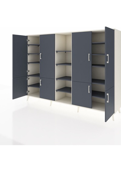 Hyperion Dolap 14 Raflı 8 Kapaklı 220x44x163 Aytaşı-antrasit Aytaşı-antrasit Hyperion Dolap 14 Raflı 8 Kapaklı 220x44x163 Aytaşı-antrasit Aytaşı-antrasit
