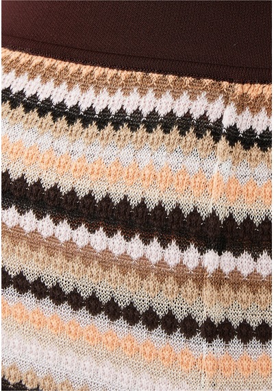 Missoni Çizgili Pamuk Ve Viskoz Triko Düz Pantolon Sarı Çoklu