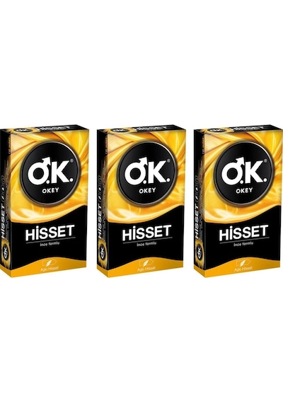 Okey Hisset Prezervatif 10'lu x 3