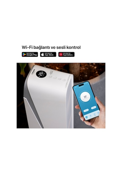 Xenon Smart Akıllı Hava Isıtıcı Ve Fanlı Aromaterapi Özellikli Hepa13 Filtreli Sessiz Hava Temizleyici Seti