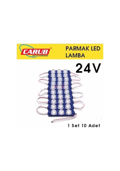 Ahmet Otomotiv Parmak Lamba Seti 3 Ledli Soft Mavi Renk 24v