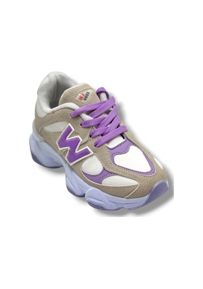Pro Kids 5055-26 Anatomik Çocuk Sneaker Bej Lila 31-35