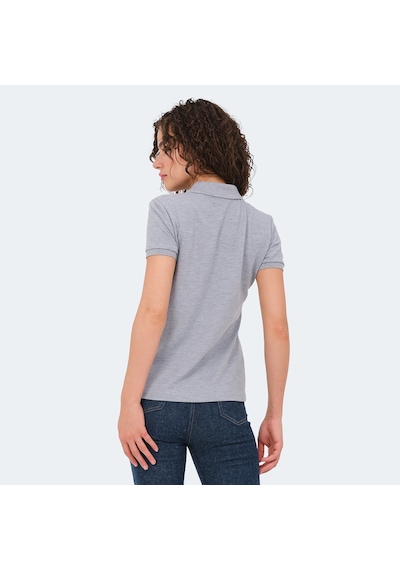 Slazenger VERA I Kadın Polo Yaka Gri Tişört