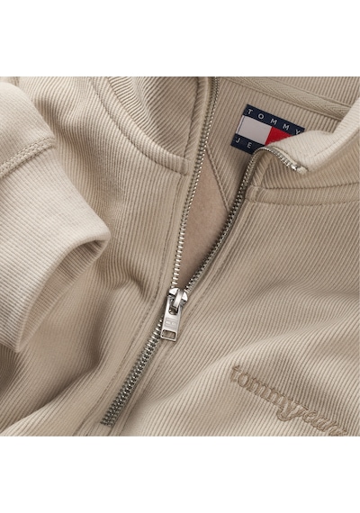 Tommy Hilfiger Jeans 90s Script Rib Fleece Sweatshirt Dm0dm22362 Bej
