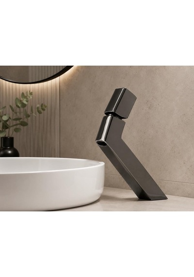 Ala Kısa Lavabo Bataryası Parlak Füme