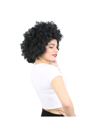 Animasyon Parti Ve Palyaço Peruğu / Siyah - Grsy-462285 Çok Renkli