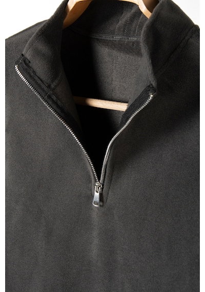 Terapi Men Antrasit Yarım Fermuarlı Regular Kalıp Dik Yaka Polar Sweatshirt Antrasit