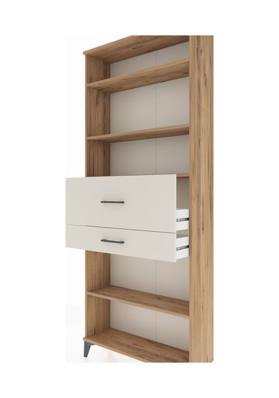 Arges Dolap 4 Raflı 2 Çekmeceli 88x30x221 Çam-aytaşı Atlas Çam