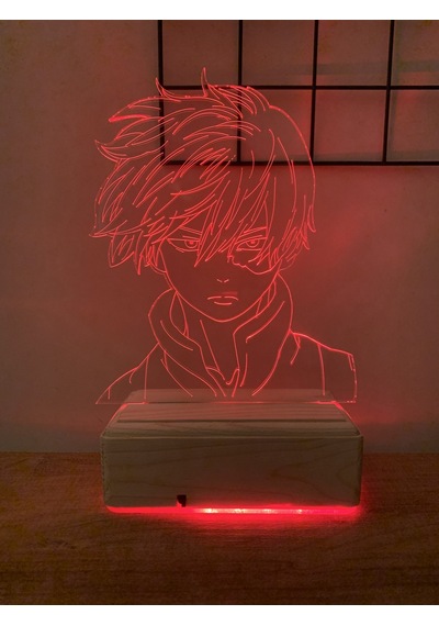 My Hero Academia Shoto Todoroki 16 Renk Gece Lambası