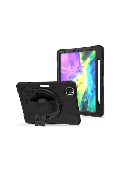 Apple Uyumlu iPad Air 4. Nesil 10.9 Kılıf Shockproof 3 Katmanlı Standlı Zırh (322803055)