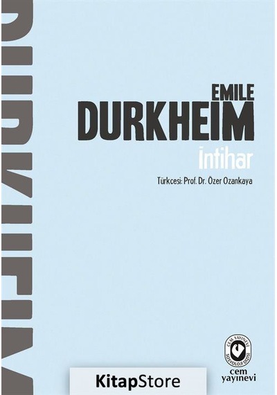 İntihar - Emile Durkheim - Cem Yayınevi