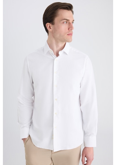 D'S Damat Ds Damat Regular Fit Beyaz Armürlü Gömlek 5hf02ta04100m Çok Renkli