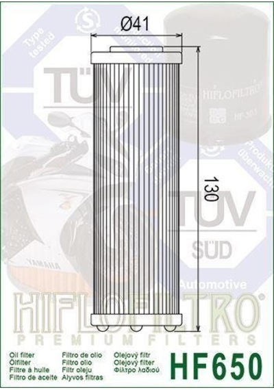 Hiflo Hf650 2021 Ktm 890 Duke Uyumlu Yağ Filtresi