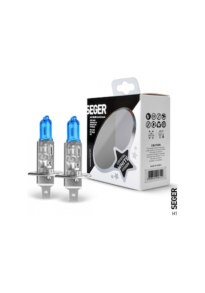 Seger H1 12v 100w Crystal White Yüksek Güç, 4.500k Beyaz Işık