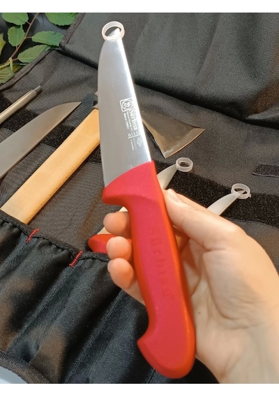 Sürmene Yapımı Kılıflı Et, Ekmek, Sebze, Mutfak, Kurban Palta Bıçakları Seti Hadnmade Çok Renkli