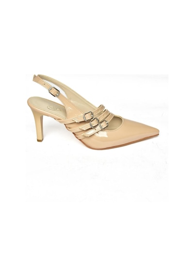 Fox Shoes R654218308 Ten Rugan İnce Topuklu Kadın Ayakkabı Ten Rengi