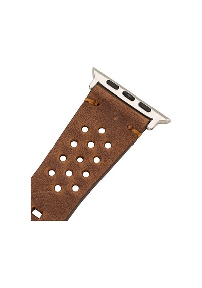 Bouletta Watch Uyumlu Deri Kordon Vigo 42-44-45Mm G2 Kahve