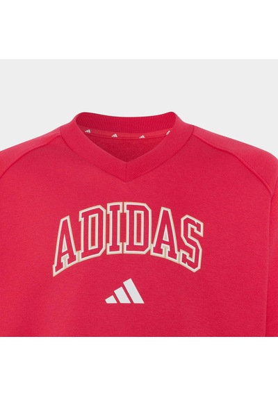 Adidas Seasonals Collegiate Typography Çocuk Pembe Sweatshirt Ks5135