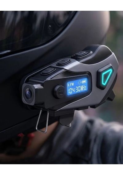Kask İçi Bluetooth Kulaklık Kamera Ve Fener Özellikli Su Geçirmez Dayanıklı Tasarım 66282647