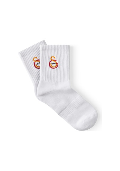 Gsstore Galatasaray Unisex Çorap K252284 Beyaz