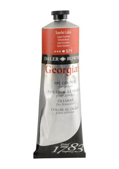 Daler Rowney Georgian Yağlı Boya 225Ml - N:571 Scarlet Lake