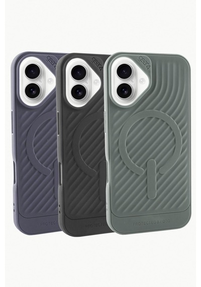 Apple iPhone Uyumlu 16 Plus Lüx Magsaff Gear Silikon Kılıf Siyah