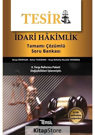 Tesir İdari Hakimlik - Tamamı Çözümlü Soru Bankası - Bahar Yıldızhan - Temsil Kitap